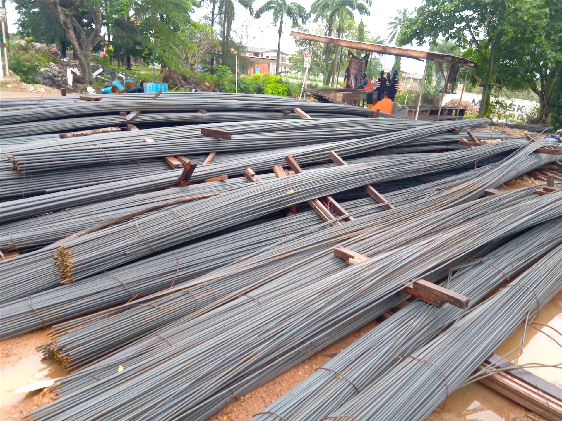 Reinforcement steel delivery and material logistics